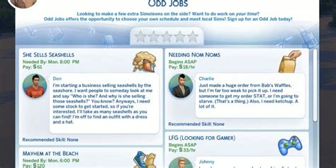 odd jobs sims 4|sims 4 island living jobs.